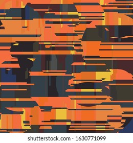 Orange and Gray Texture Twilight Sky Vector Background