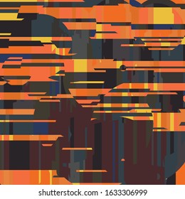 Orange and Gray Texture Twilight Sky Vector Background