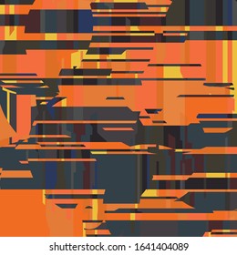 Orange and Gray Texture Twilight Sky Vector Background