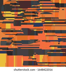 Orange and Gray Texture Twilight Sky Vector Background