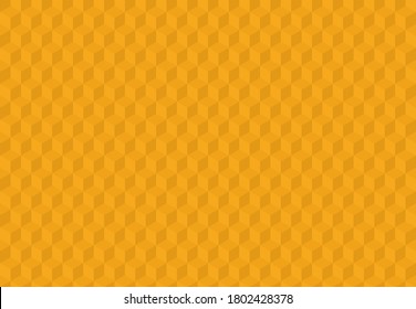 Fondo naranja con cuadrados 3d. Ilustración vectorial perfecta. Diseño geométrico para web, impresión para envoltura, tela, afiche, etc. Siga otros patrones de mosaico en mi colección.