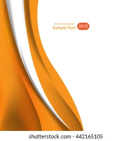 Orange background abstract design