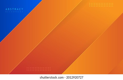 orange background with abstract shadow, dynamic and sport banner concept.