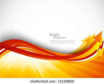 Orange Background With Arrows