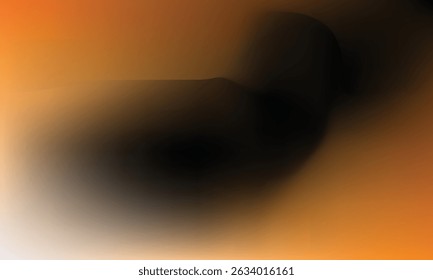 Orange background with black shadow design.