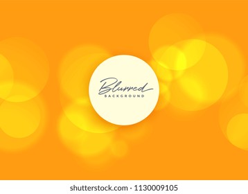 orange background with blurred bokeh lights
