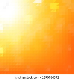 Orange Background With Bokeh, With Gradient Mesh, Vector Illustration 