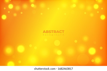 orange background bokeh with shiny light