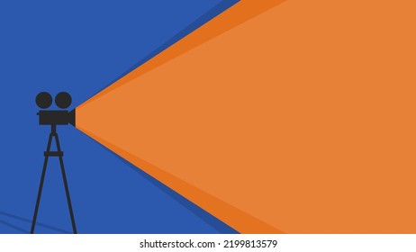 orangefarbener Hintergrund mit hellem Kronleuchter für Designvorlagen mit Kopienraum für Text