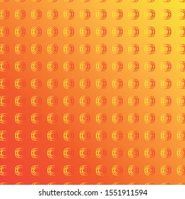 orange background with cool outline ornaments. patterns for covers, backgrounds, leaflets, flyer, etc.