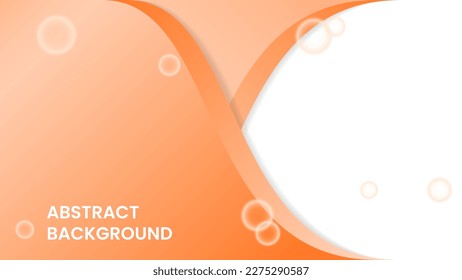 orange background with copy space design template. simple, modern and elegant concept. used for backdrop, banner, flyer or brochure