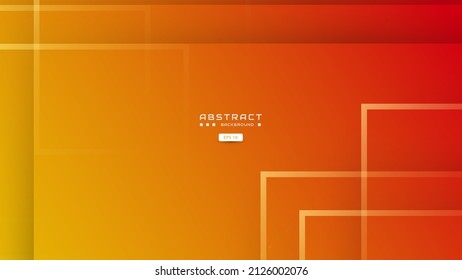 orange background with creative overlap square shape, modern banner concept vector.
