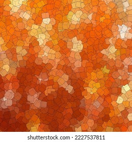  Orange background from cubes. Vector illustration for your graphic design.Vector illustration for your graphic design.