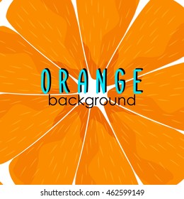 Orange background cute card