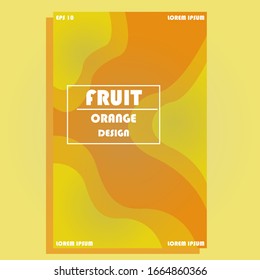 Orange background design. Fruits and health. For posters, brochures, flyers, banners,  e.t.c. EPS 10