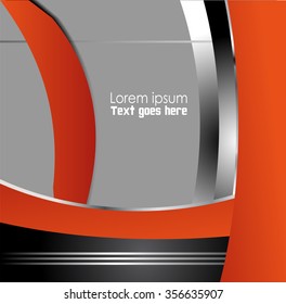 Orange background design with space for message
