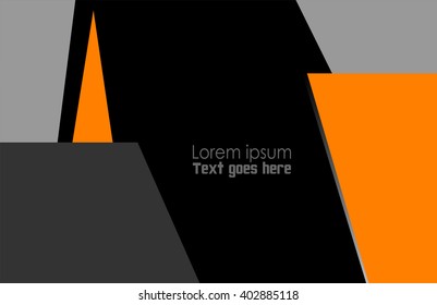Orange background design with space for message
