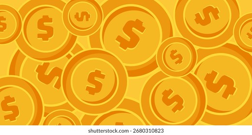 Fondo naranja con textura de moneda de dólar. Diseño para Anuncios, carteles y redes sociales.