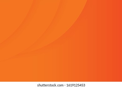 Orange background. Dynamic style banner design orange gradient. Abstract realistic papercut decoration. background for poster, web, landing, page, cover, ad, greeting, card, social media, promotion