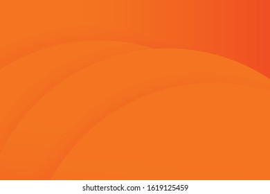 Orange background. Dynamic style banner design orange gradient. Abstract realistic papercut decoration. background for poster, web, landing, page, cover, ad, greeting, card, social media, promotion