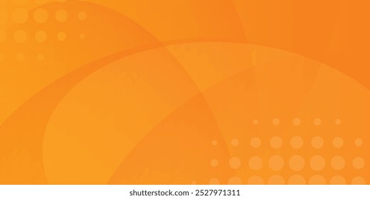 Orange background halftone abstract design. Halloween concept. template layout posters, flyers. banners.