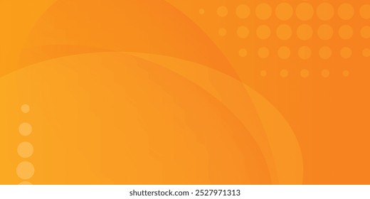 Orange background halftone abstract design. Halloween concept. template layout posters, flyers. banners.