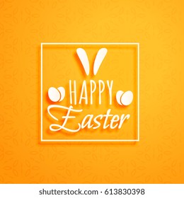 orange background for happy easter holiday