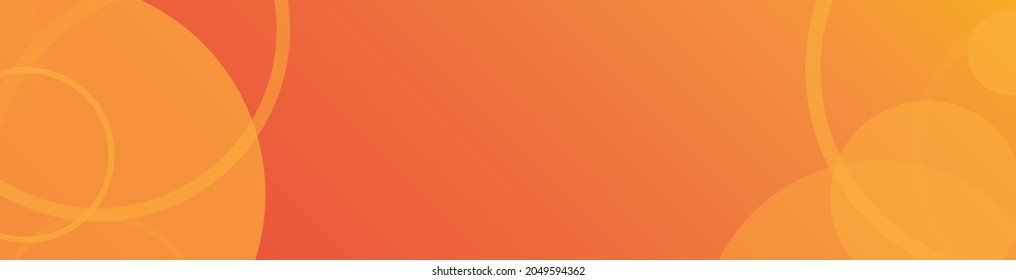orange background, horizontal banner abstract illustration vector for logo, card, banner, web and printing.