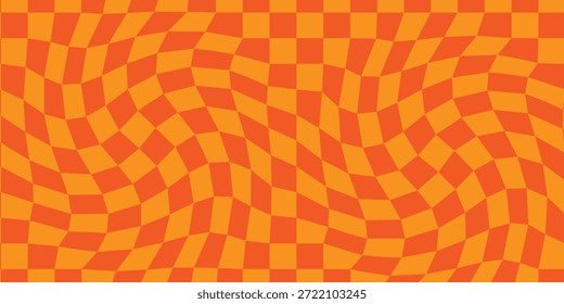 orange background, lattice vector illustration alternating into square shape medium size.
