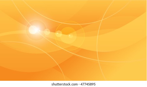 Orange Background With Lines