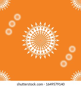 orange background on white abstract shape pattern vector