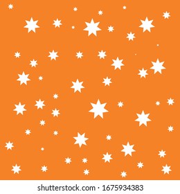 Orange Background On White Stars Pattern Stock Vector (Royalty Free ...