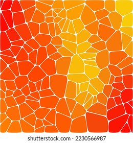 Orange background of pebbles. polygonal style. Design element.