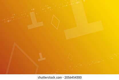 Fondo anaranjado, vector de ilustración abstracta al azar minimalista para logotipo, tarjeta, banner, web e impresión.