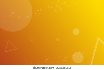 Orange background, random minimalist abstract illustration vector for logo, card, banner, web and printing.