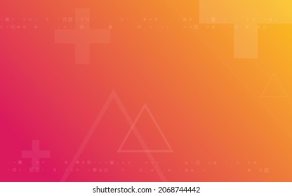 orange background, random minimalist abstract illustration vector for logo, card, banner, web and printing.