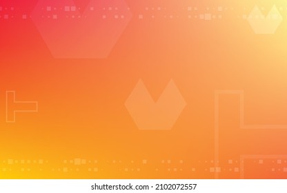 Orange background, random minimalist abstract illustration vector for logo, card, banner, web and printing.