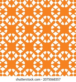 orange background with repeated white abstract