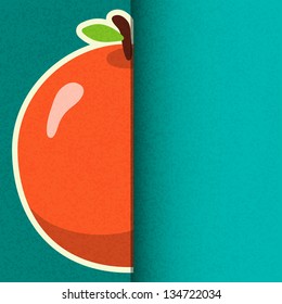 Orange background with space for text - vector