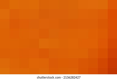 orangefarbener Hintergrund von Quadraten. Die Vorlage kann als Herbsthintergrund verwendet werden. Orangefarbene Textur für Poster, Kalender, Post, Bildschirmschoner, Bildschirmhintergrund, Banner, Deckel, Website, Platz für Ihr Design oder Ihren Text