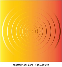 
orange background that blends colors with 3D circles
