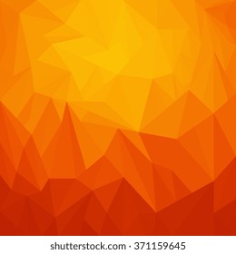 Orange background with triangle - Vector
