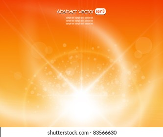 Orange background, vector illustration.