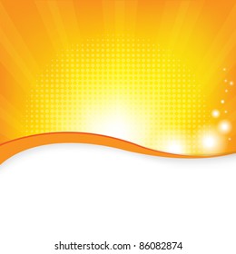 Orange Background, Vector Illustration