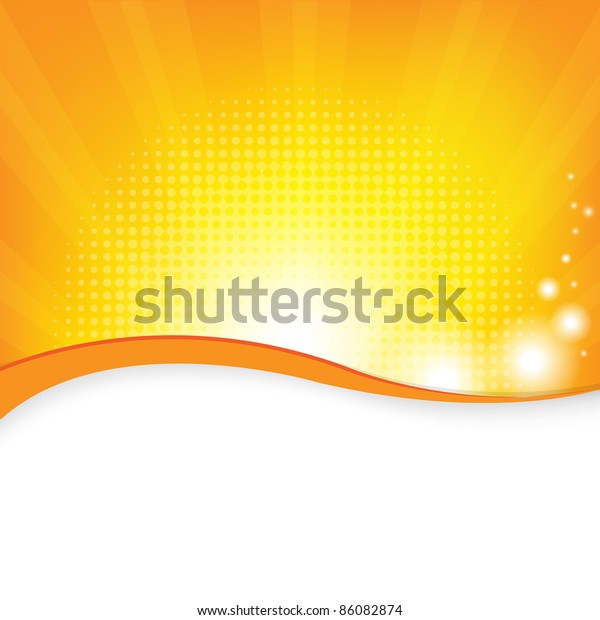 Orange Background Vector Illustration Stock Vector (Royalty Free) 86082874