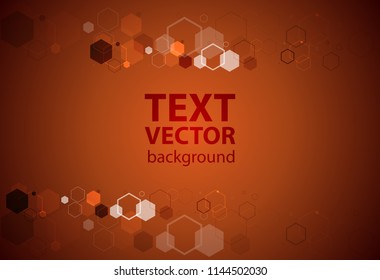 Orange background vector illustration lighting effect graphic for text and message board design infographic