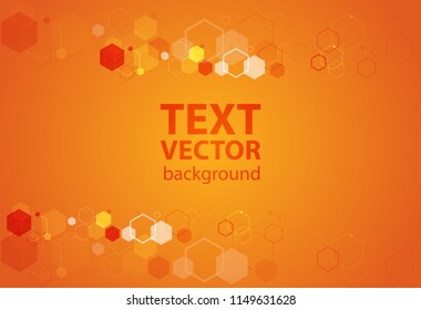 Orange background vector illustration lighting effect graphic for text and message board design infographic	
