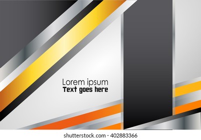 Orange background vector line curve for text and message design

