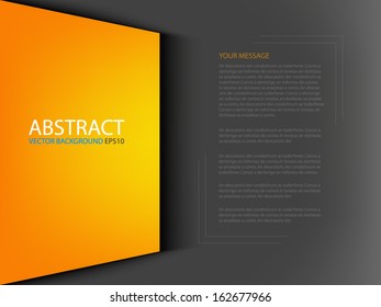 orange background vector yellow on grey background for text and message design , vector