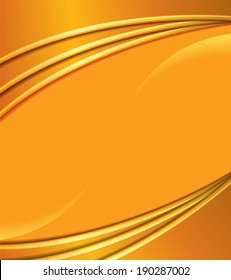 Orange background with wave - Abstract Business Background